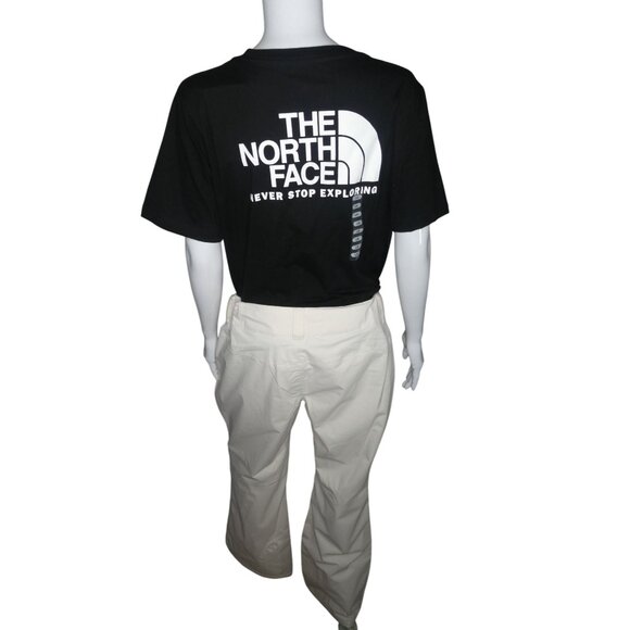 The‎ North Face Large T-Shirt/Large Pants 2PC Set Black & Cream - Picture 3 of 11